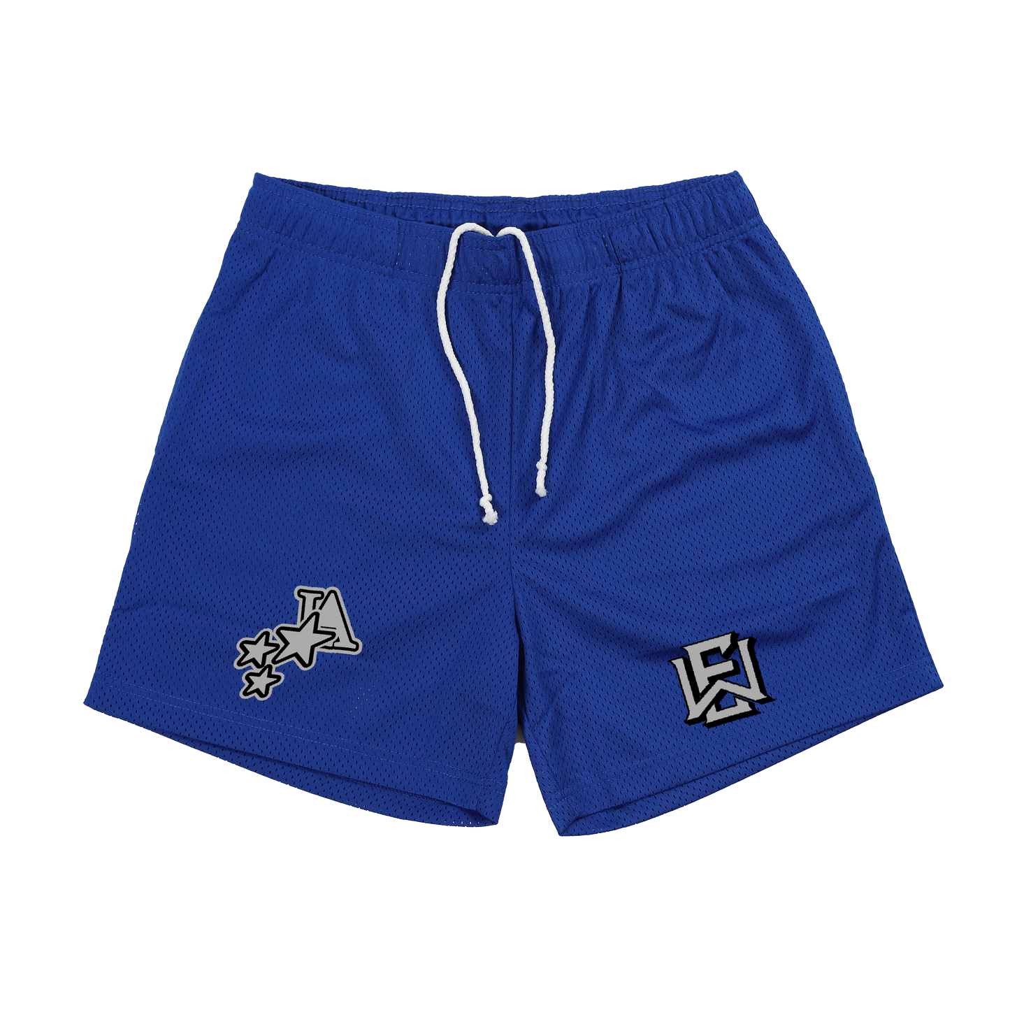 "EW LA STARS" Mesh Shorts (Royal Blue)