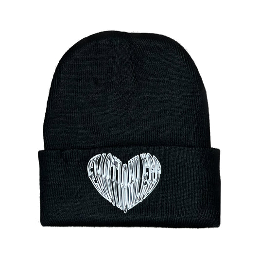 Emotionless Hearts Beanie