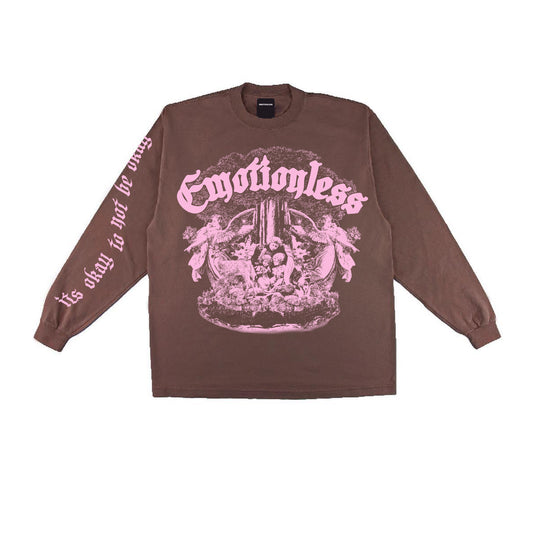 "Protected by Angels" Emotionless Long Sleeve T-Shirt